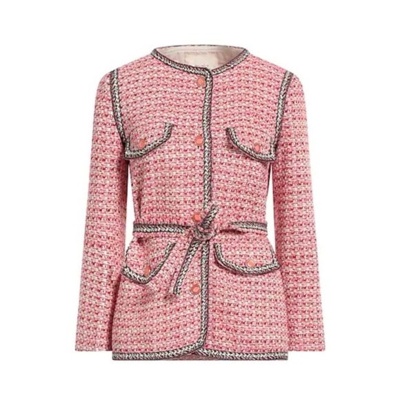 MAJE Venetia Two Tone Tweed Pink Rose Rouge
Belted blazer NEW - Picture 2 of 16